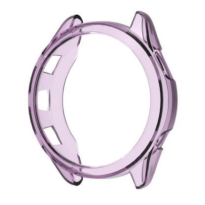 For Garmin Forerunner 265S ENKAY Hat-Prince Transparent TPU Frame Drop Protection Case(Purple) - Watch Cases by ENKAY | Online Shopping South Africa | PMC Jewellery | Buy Now Pay Later Mobicred