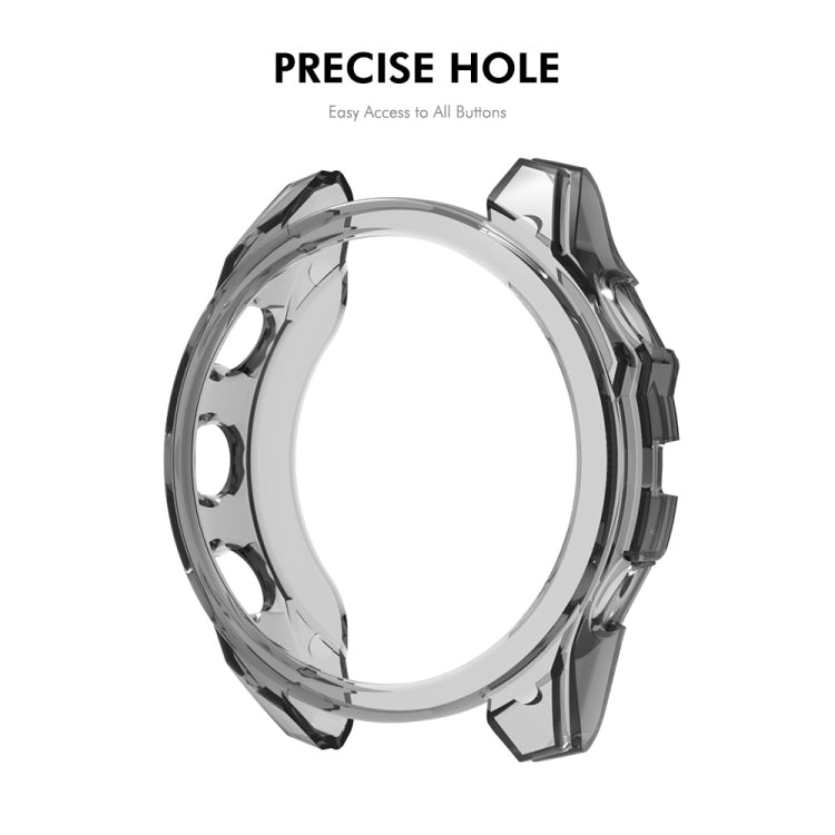 For Garmin Fenix 8 AMOLED 43mm ENKAY Hat-Prince Transparent TPU Frame Drop Protection Case(Orange) - free shipping - PMc TechLife - Order now!