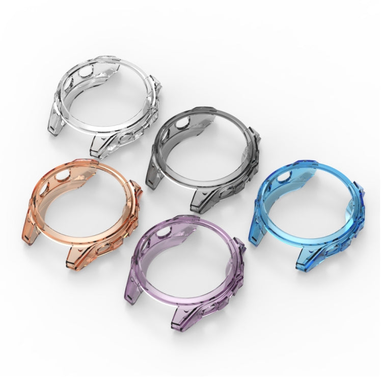 For Garmin Fenix 8 AMOLED / MIP 47mm ENKAY Hat-Prince Transparent TPU Frame Drop Protection Case(Grey) - free shipping - PMc TechLife - Order now!