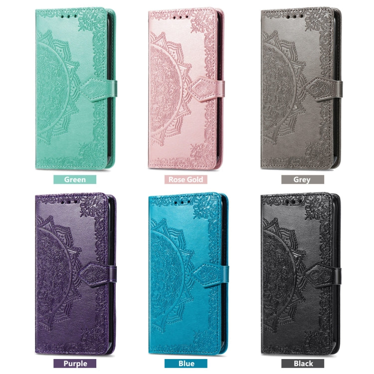 For Huawei Pura 70 Pro Mandala Flower Embossed Leather Phone Case(Gray) - Huawei Cases by PMC Jewellery | Online Shopping South Africa | PMC Jewellery | Buy Now Pay Later Mobicred