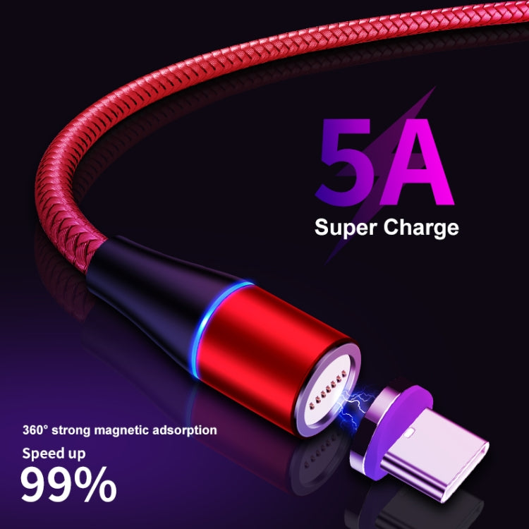 ENKAY 2 in 1 5A USB to Type-C + 8 Pin Magnetic Fast Charging Data Cable with LED Light, Length: 1m(Black) - free shipping - PMC Jewellery - Order now!