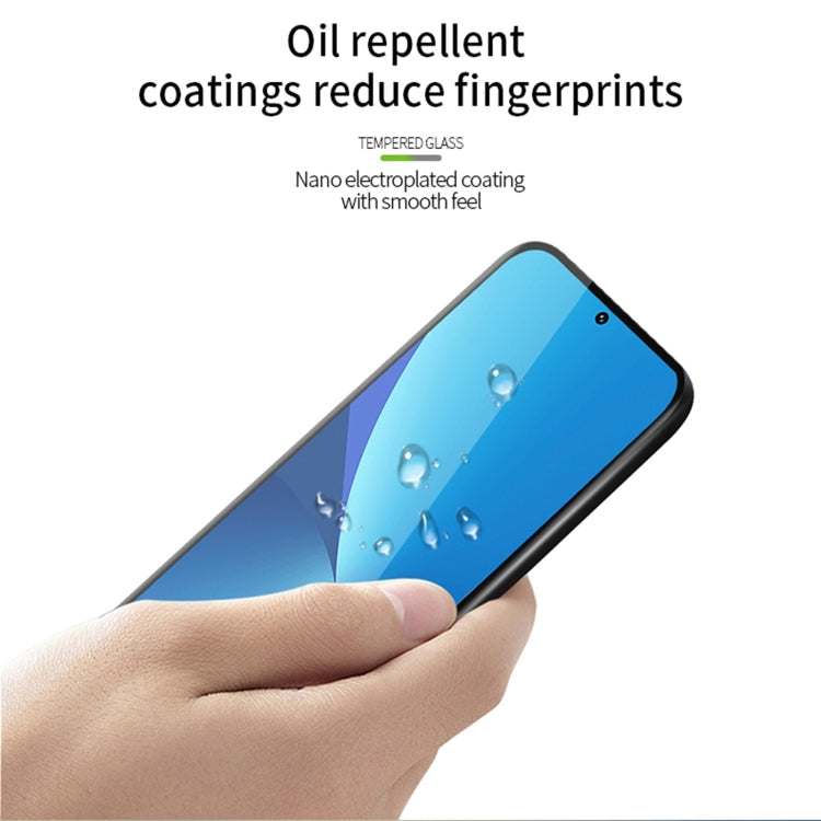For Honor 90 MOFI 9H 3D Hot Bending Tempered Glass Film(Black) - Honor Tempered Glass by MOFI | Online Shopping South Africa | PMC TechLife