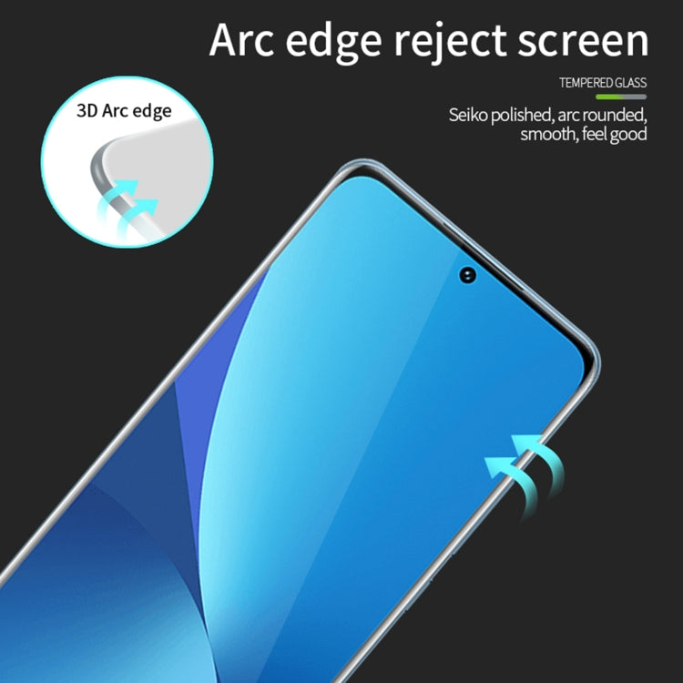 For Honor 90 MOFI 9H 3D Hot Bending Tempered Glass Film(Black) - Honor Tempered Glass by MOFI | Online Shopping South Africa | PMC TechLife