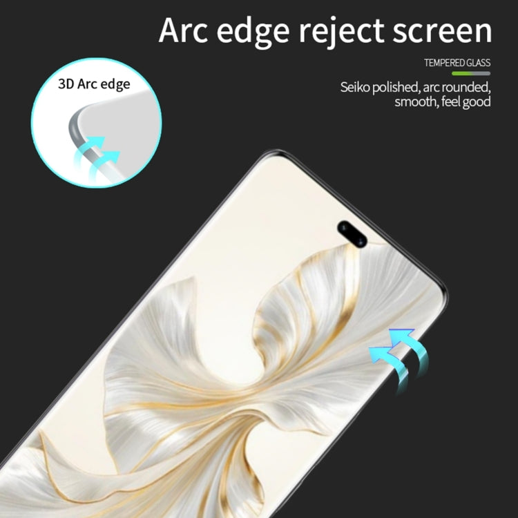 For Honor 100 Pro MOFI 9H 3D Hot Bending Tempered Glass Film(Black) - Honor Tempered Glass by MOFI | Online Shopping South Africa | PMC TechLife | Buy Now Pay Later Mobicred