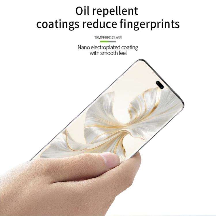 For Honor 100 Pro MOFI 9H 3D Hot Bending Tempered Glass Film(Black) - Honor Tempered Glass by MOFI | Online Shopping South Africa | PMC TechLife | Buy Now Pay Later Mobicred