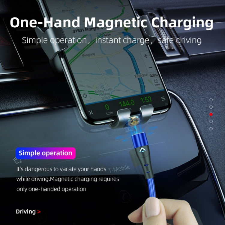 ENKAY 3A USB to 8 Pin Magnetic Fast Charging Data Cable with LED Light, Length:2m(Silver) - Charging Cable & Head by ENKAY | Online Shopping South Africa | PMC Jewellery | Buy Now Pay Later Mobicred