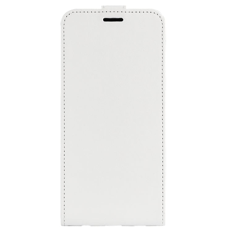 For iPhone 16 Pro R64 Texture Single Vertical Flip Leather Phone Case(White) - iPhone 16 Pro Cases by PMC Jewellery | Online Shopping South Africa | PMC Jewellery | Buy Now Pay Later Mobicred