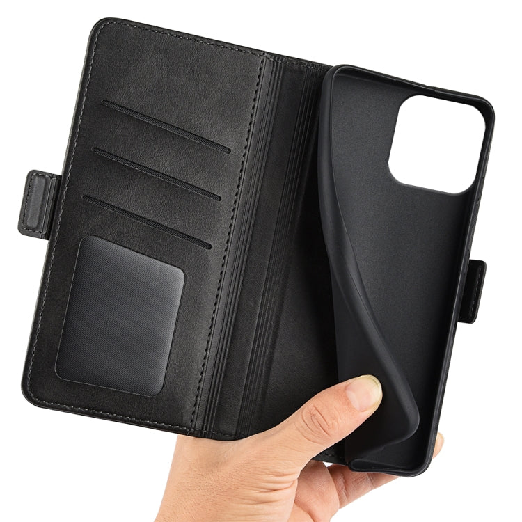 For iPhone 16 Pro Max Dual-side Magnetic Buckle Horizontal Flip Leather Phone Case(Black) - iPhone 16 Pro Max Cases by PMC TechLife | Online Shopping South Africa | PMC TechLife | Buy Now Pay Later Mobicred