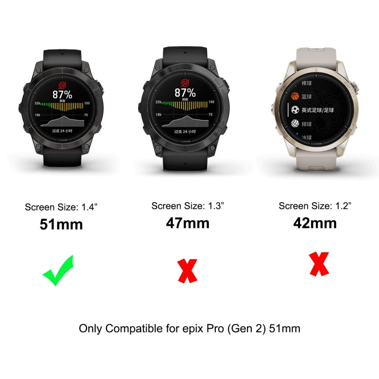 For Garmin Epix Pro Gen 2 51mm 5pcs ENKAY 3D Full Coverage Soft PC Edge + PMMA HD Screen Protector Film - Screen Protector by ENKAY | Online Shopping South Africa | PMC TechLife