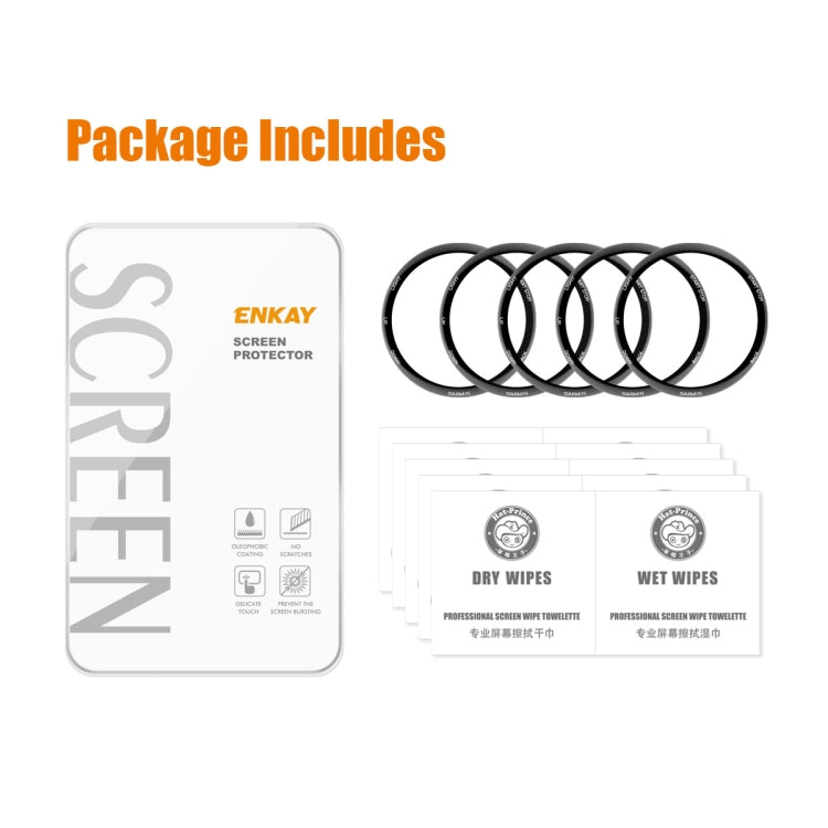 For Garmin Forerunner 245 / 245 Music 5pcs ENKAY 3D Full Coverage Soft PC Edge PMMA HD Screen Protector Film - free shipping - PMC TechLife - Order now!