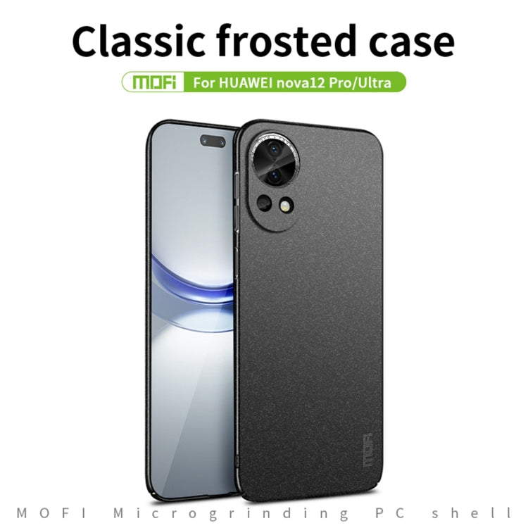 For Huawei Nova 12 Pro/Nova 12 Ultra MOFI Fandun Series Frosted PC Ultra-thin All-inclusive Phone Case(Blue) - Huawei Cases by MOFI | Online Shopping South Africa | PMC Jewellery