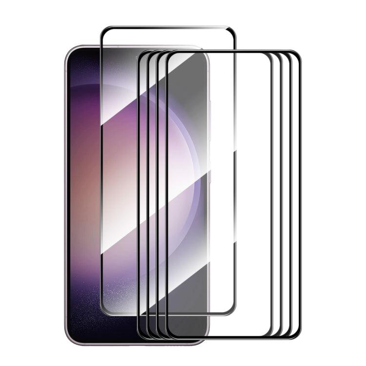 For Samsung Galaxy S24 FE 5G 5pcs ENKAY Hat-Prince Full Glue High Aluminum-silicon Tempered Glass Film - Galaxy S24 FE 5G Tempered Glass by ENKAY | Online Shopping South Africa | PMC Jewellery | Buy Now Pay Later Mobicred