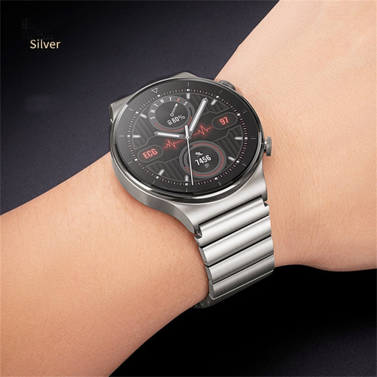For Huawei Watch GT3 Pro 46mm Titanium Alloy Quick Release Watch Band(Silver) - Watch Bands by PMC TechLife | Online Shopping South Africa | PMC TechLife