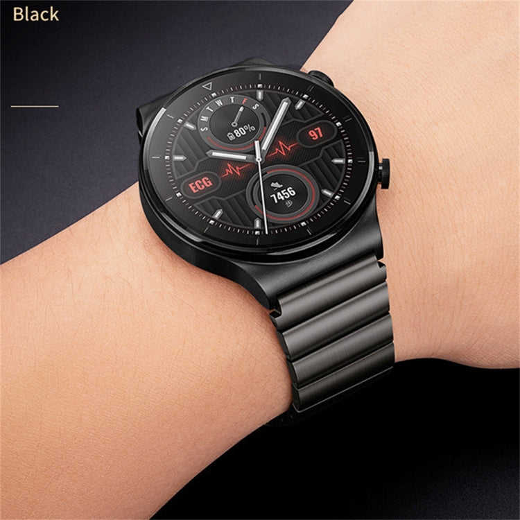 For Huawei Watch GT 2 Pro Titanium Alloy Quick Release Watch Band(Black) - Watch Bands by PMC TechLife | Online Shopping South Africa | PMC TechLife