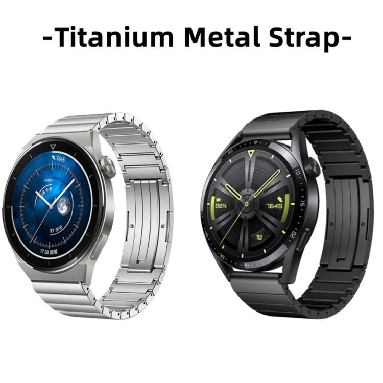 For Huawei Watch GT Runner One Bead Titanium Alloy Watch Band(Gray) - Watch Bands by PMC Jewellery | Online Shopping South Africa | PMC Jewellery