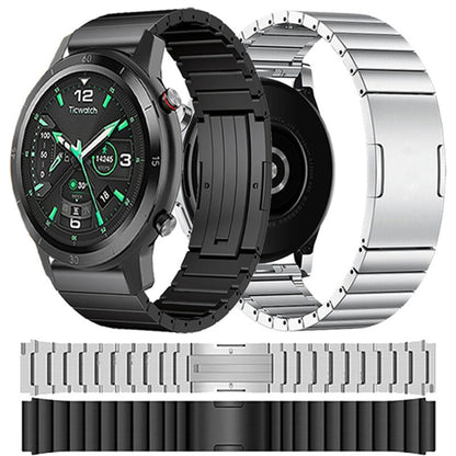 For Samsung Galaxy Watch 46mm One Bead Titanium Alloy Watch Band(Gray) - Watch Bands by PMC Jewellery | Online Shopping South Africa | PMC Jewellery