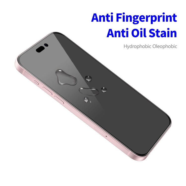For iPhone 16 2pcs ENKAY Hat-Prince 28�� Anti-peeping Tempered Glass Protector Full Screen Film - iPhone 16 Tempered Glass by ENKAY | Online Shopping South Africa | PMC TechLife | Buy Now Pay Later Mobicred