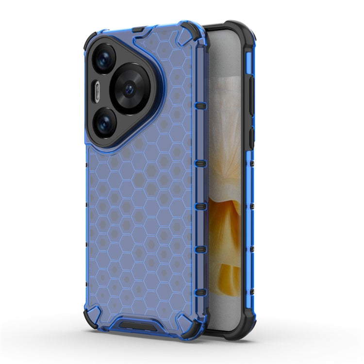 For Huawei Pura 70 Pro Shockproof Honeycomb Phone Case(Blue) - Huawei Cases by PMC Jewellery | Online Shopping South Africa | PMC Jewellery | Buy Now Pay Later Mobicred