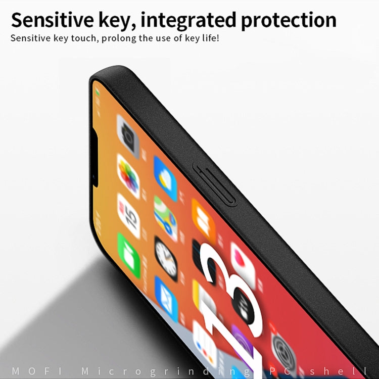 For iPhone 15 MOFI Fandun Series Frosted PC Ultra-thin All-inclusive Phone Case(Gray) - iPhone 15 Cases by MOFI | Online Shopping South Africa | PMC TechLife