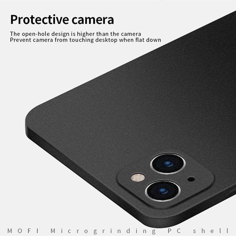 For iPhone 15 Plus  MOFI Fandun Series Frosted PC Ultra-thin All-inclusive Phone Case(Black) - More iPhone Cases by MOFI | Online Shopping South Africa | PMC TechLife