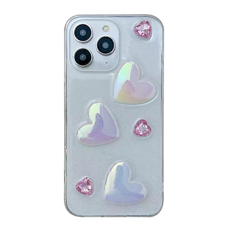 For iPhone 13 Pro Love Epoxy TPU Phone Case(Pink) - free shipping - PMC TechLife - Order now!