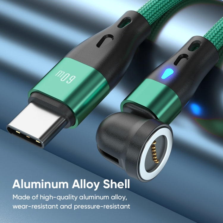 ENKAY PD60W Type-C to Type-C / 8 Pin / Micro USB Magnetic 540 Degrees Rotating Fast Charging Cable, Length:2m(Black) - free shipping - PMC Jewellery - Order now!