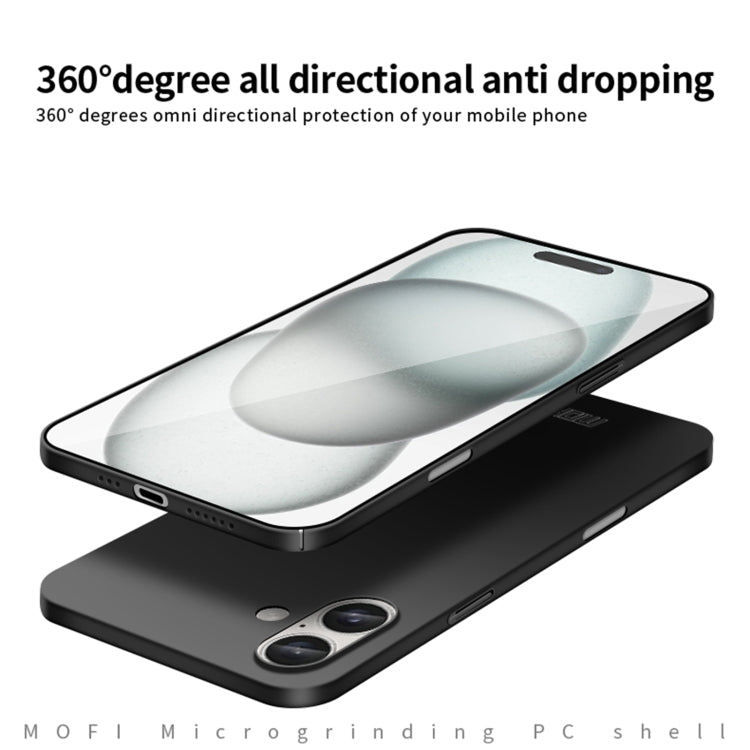 For iPhone 16 MOFI Frosted PC Ultra-thin Hard Phone Case(Rose Gold) - iPhone 16 Cases by MOFI | Online Shopping South Africa | PMC Jewellery | Buy Now Pay Later Mobicred