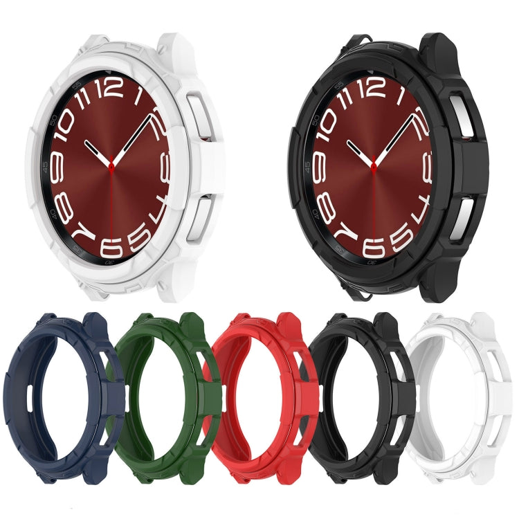 For Samsung Galaxy Watch 6 Classic 47mm Rotating Ring  + TPU Armor Watch Protective Case(Black) - Watch Cases by PMC TechLife | Online Shopping South Africa | PMC TechLife