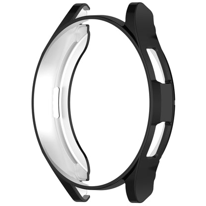 For Samsung Galaxy Watch6 Classic 47mm Electroplated TPU Half Pack Hollow Watch Protective Case(Black) - Watch Cases by PMC Jewellery | Online Shopping South Africa | PMC Jewellery