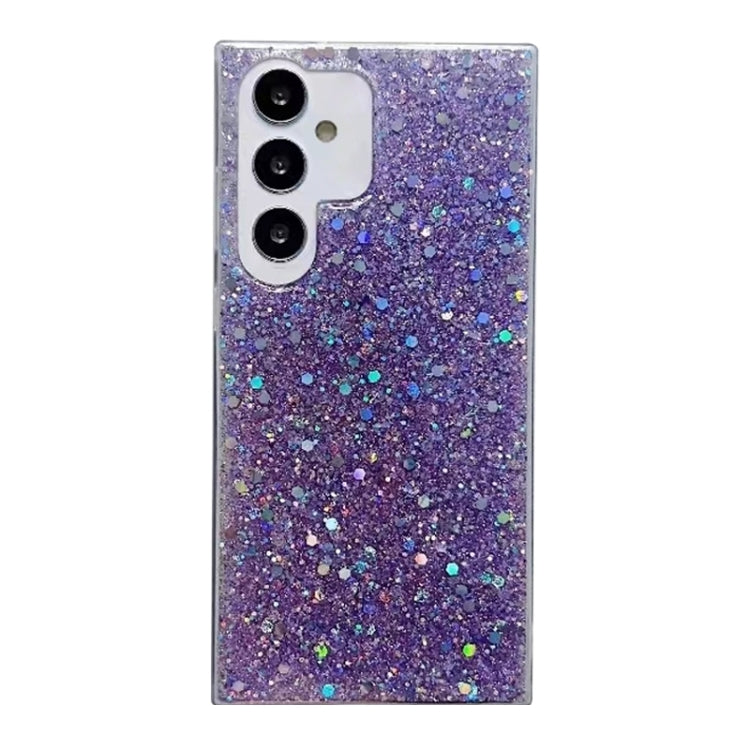 For Samsung Galaxy S25 Ultra 5G Glitter Sequins Epoxy TPU Phone Case(Purple) - Galaxy S25 Ultra 5G Cases by PMC Jewellery | Online Shopping South Africa | PMC Jewellery | Buy Now Pay Later Mobicred