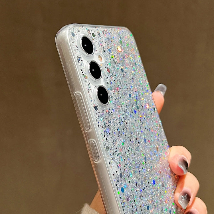 For Samsung Galaxy S24 5G Glitter Sequins Epoxy TPU Phone Case(Purple) - Galaxy S24 5G Cases by PMC Jewellery | Online Shopping South Africa | PMC Jewellery