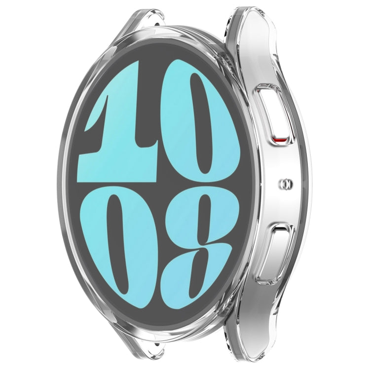 For Samsung Galaxy Watch6 40mm Full Coverage TPU Electroplated Watch Protective Case(Transparent) - Watch Cases by PMC TechLife | Online Shopping South Africa | PMC TechLife