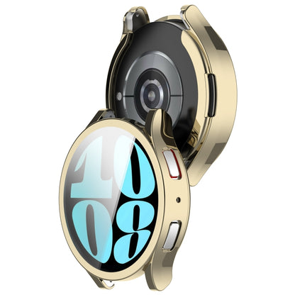 For Samsung Galaxy Watch6 44mm Full Coverage TPU Electroplated Watch Protective Case(Gold) - Watch Cases by PMC Jewellery | Online Shopping South Africa | PMC Jewellery