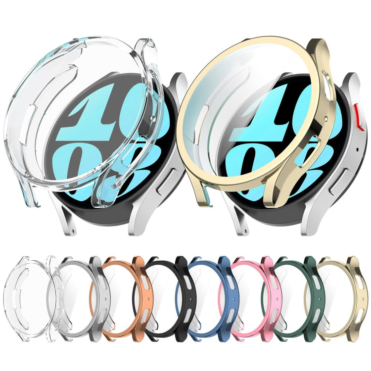 For Samsung Galaxy Watch6 40mm Full Coverage TPU Electroplated Watch Protective Case(Silver) - Watch Cases by PMC TechLife | Online Shopping South Africa | PMC TechLife