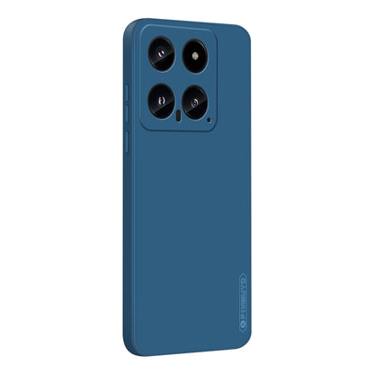 For Xiaomi 14 PINWUYO Sense Series Liquid Silicone TPU Phone Case(Blue) - Xiaomi Cases by PINWUYO | Online Shopping South Africa | PMC Jewellery | Buy Now Pay Later Mobicred