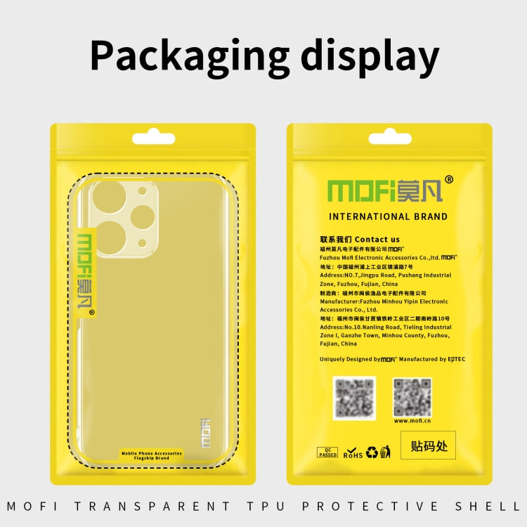 For Xiaomi Redmi Note 13 4G MOFI Ming Series Ultra-thin TPU Phone Case(Transparent) - Note 13 Cases by MOFI | Online Shopping South Africa | PMC Jewellery