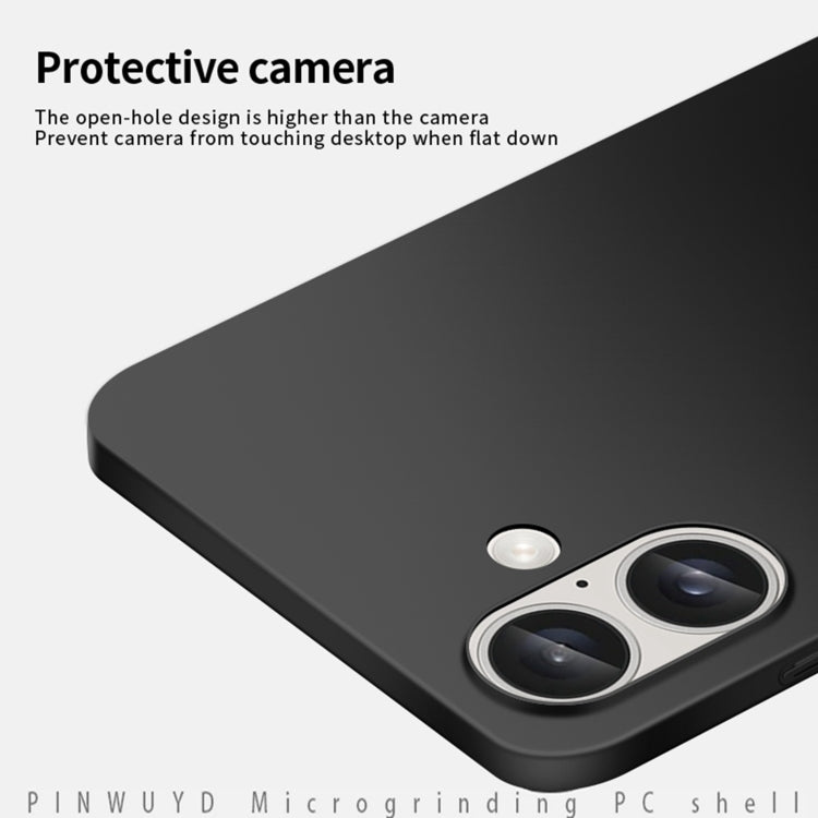 For iPhone 16 Plus PINWUYO Micro-Frosted PC Ultra-thin Hard Phone Case with Magsafe Magnetic Ring(Blue) - free shipping - PMC Jewellery - Order now!