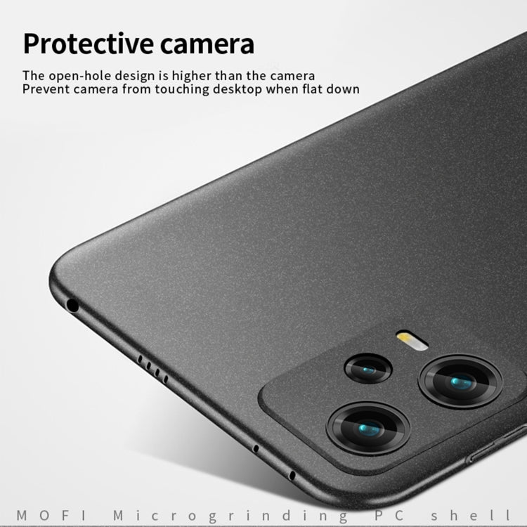 For Xiaomi Redmi Note 12 Pro+ Global MOFI Fandun Series Frosted PC Ultra-thin All-inclusive Phone Case(Black) - Xiaomi Cases by MOFI | Online Shopping South Africa | PMC Jewellery