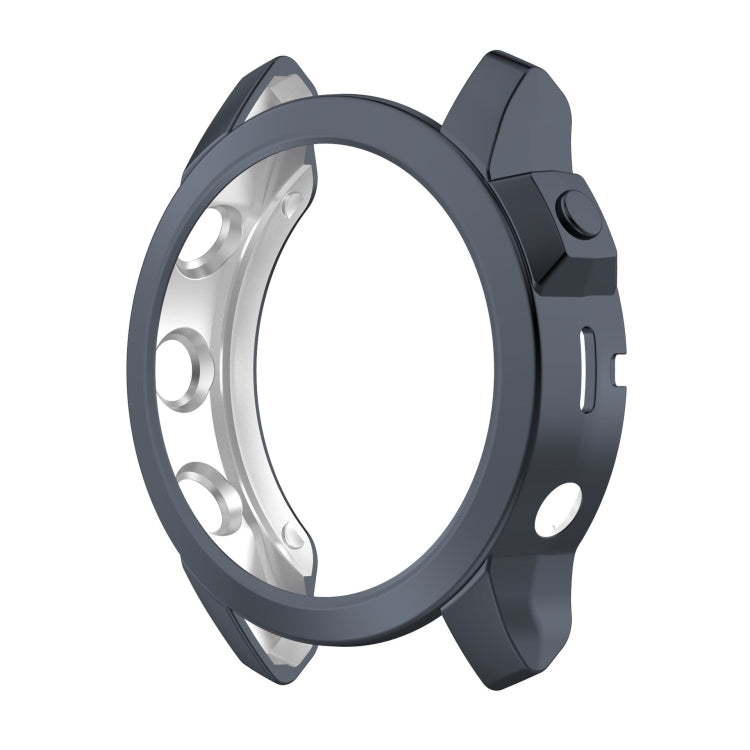 For Garmin Epix Pro 42mm Half Package Electroplated TPU Watch Protective Case(Grey) - Watch Cases by PMC TechLife | Online Shopping South Africa | PMC TechLife