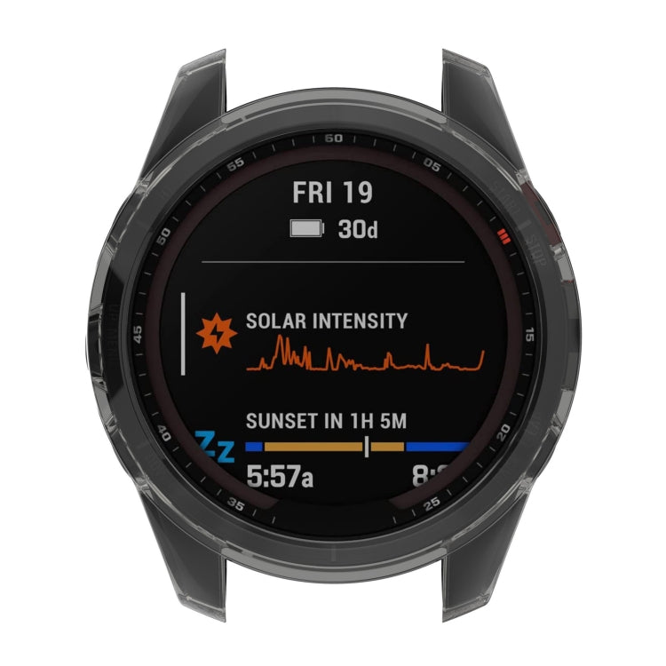 For Garmin Epix Pro 42mm Half-Package TPU Watch Protective Case(Transparent) - Watch Cases by PMC TechLife | Online Shopping South Africa | PMC TechLife | Buy Now Pay Later Mobicred