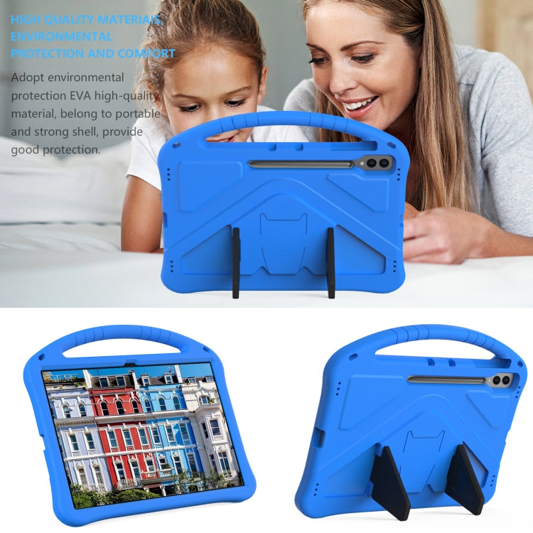 For Samsung Galaxy Tab S9 Ultra EVA Shockproof Tablet Case with Holder(Blue) - Galaxy Tab S9 Ultra Cases by PMC Jewellery | Online Shopping South Africa | PMC Jewellery | Buy Now Pay Later Mobicred