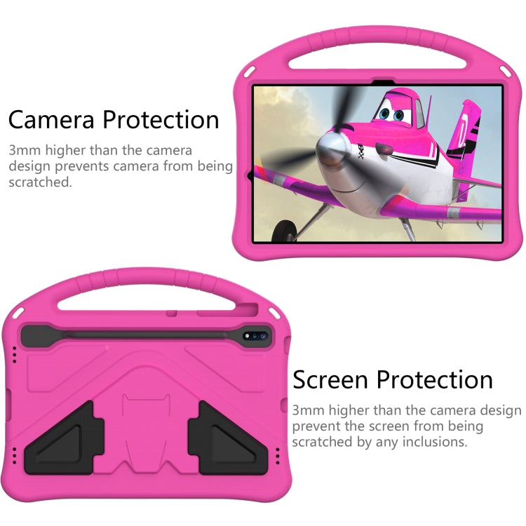 For Samsung Galaxy Tab S10+ 12.4 EVA Shockproof Tablet Case with Holder(Rose Red) - Tab S10+ Cases by PMC Jewellery | Online Shopping South Africa | PMC Jewellery | Buy Now Pay Later Mobicred