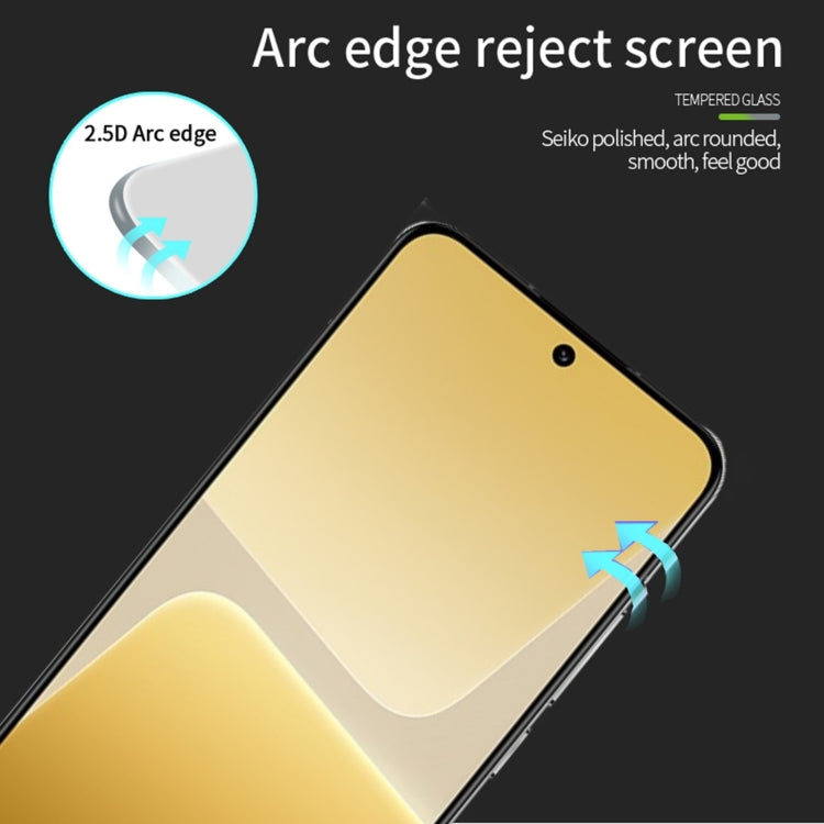 For Xiaomi 14 MOFI 9H 2.5D Full Screen Tempered Glass Film(Black) -  by MOFI | Online Shopping South Africa | PMC TechLife