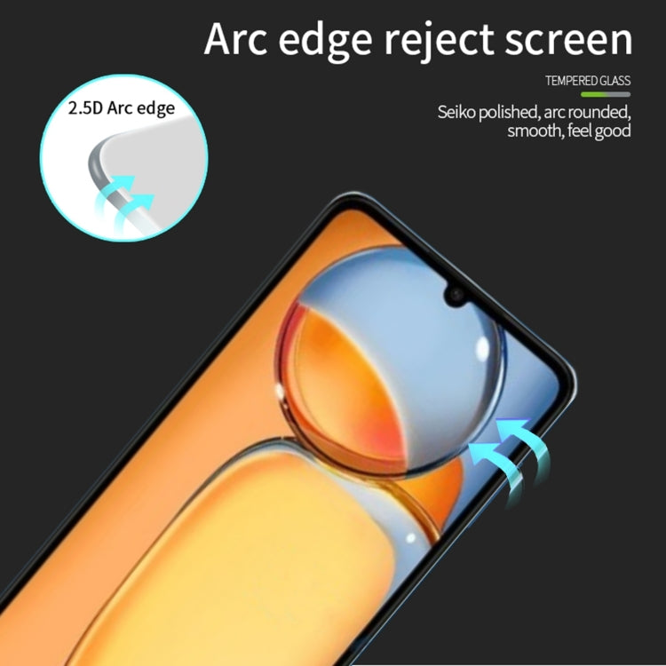 For Xiaomi Poco C65 MOFI 9H 2.5D Full Screen Tempered Glass Film(Black) -  by MOFI | Online Shopping South Africa | PMC Jewellery