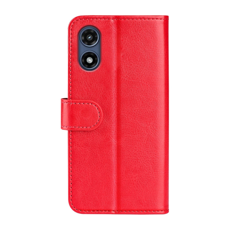 For Motorola Moto G Play 2024 R64 Texture Horizontal Flip Leather Phone Case(Red) - Motorola Cases by PMC Jewellery | Online Shopping South Africa | PMC Jewellery | Buy Now Pay Later Mobicred