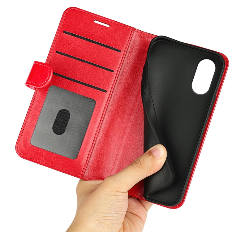 For Motorola Moto G Play 2024 R64 Texture Horizontal Flip Leather Phone Case(Red) - Motorola Cases by PMC Jewellery | Online Shopping South Africa | PMC Jewellery | Buy Now Pay Later Mobicred