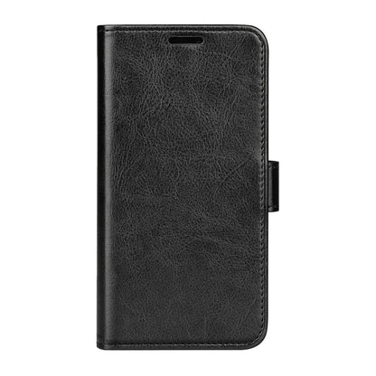 For Motorola Moto G 5G 2024 R64 Texture Horizontal Flip Leather Phone Case(Black) - Motorola Cases by PMC Jewellery | Online Shopping South Africa | PMC Jewellery | Buy Now Pay Later Mobicred