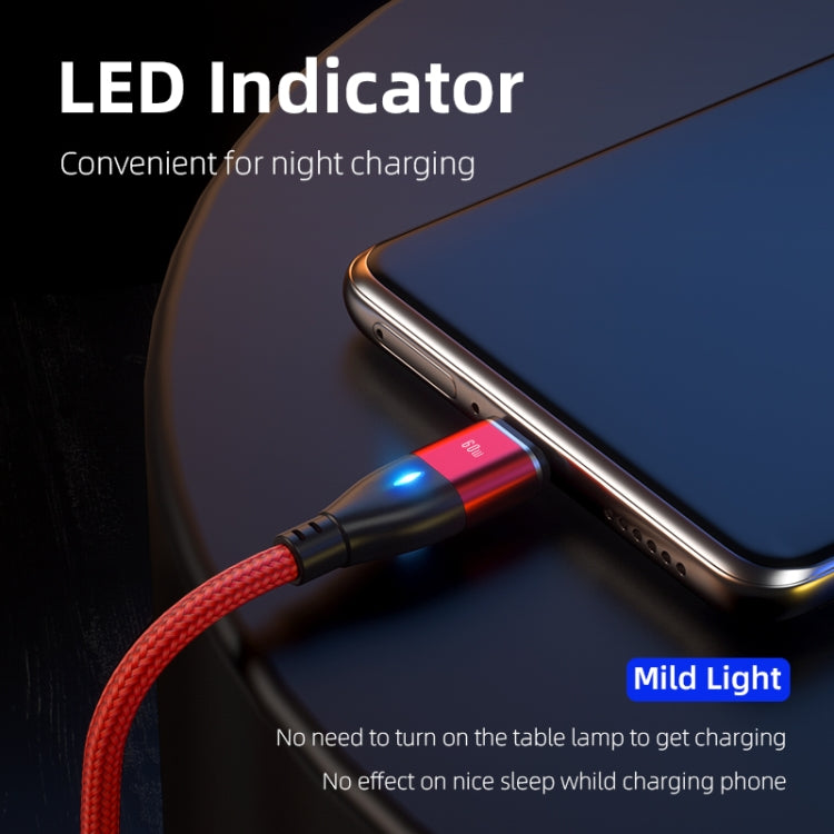 ENKAY 6-in-1 PD60W USB-A / Type-C to Type-C / 8 Pin / Micro USB Magnetic Fast Charging Cable, Cable Length:1m(Purple) - free shipping - PMC Jewellery - Order now!