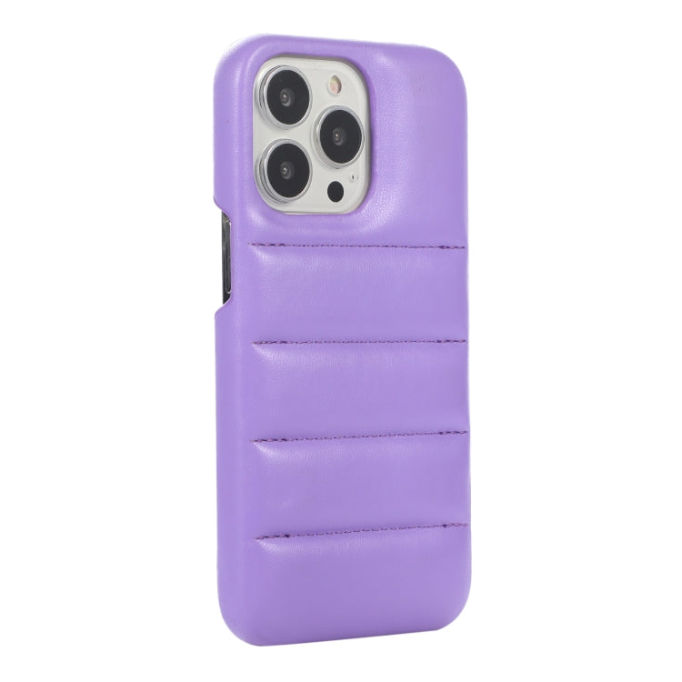For  iPhone 15 Pro Max Down Jacket Airbag Shockproof Phone Case(Purple) - iPhone 15 Pro Max Cases by PMC TechLife | Online Shopping South Africa | PMC TechLife | Buy Now Pay Later Mobicred