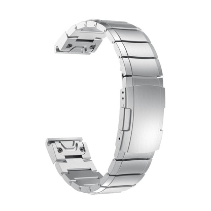 For Garmin Approach S62 22mm Titanium Alloy Quick Release Watch Band(Sliver) - Watch Bands by PMC Jewellery | Online Shopping South Africa | PMC Jewellery
